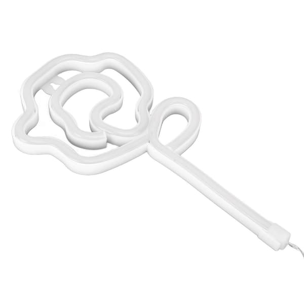 Frieri til Valentinsdag i rosestil med neonlys KLB