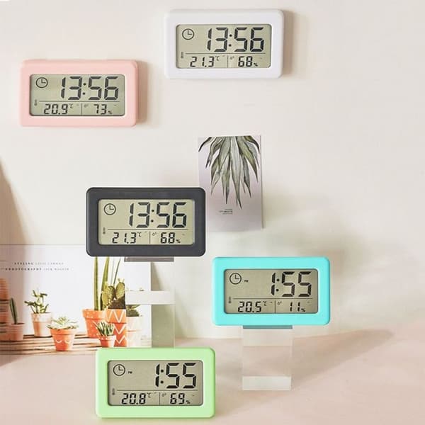 YD005 Mini ohut LCD-lämpötila- ja kosteusmittari (musta)
