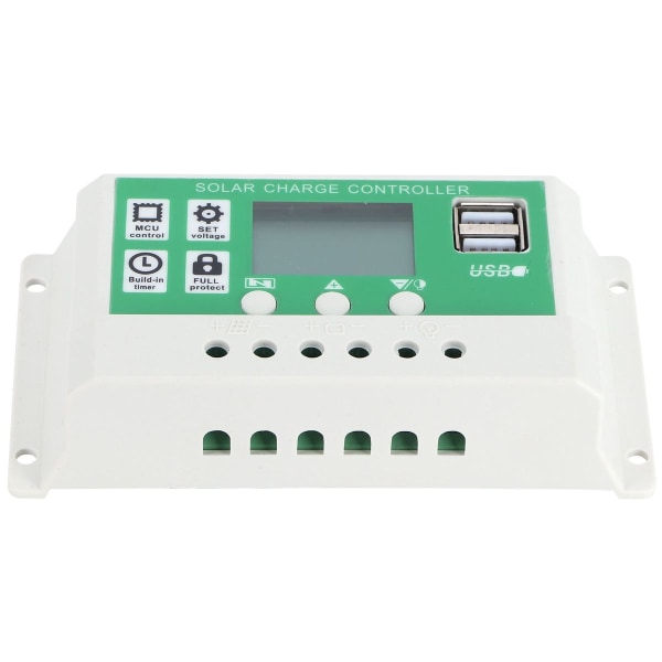 20A 12V 24V LCD-näyttö aurinkolaturin ohjain PWM Auto KLB