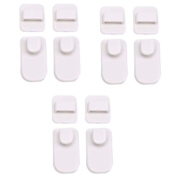 6 pairs of remote control holders, self-adhesive remote controls