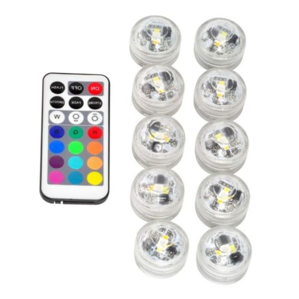 Undervandslys Mini Lys RGB Multi Farvet Dambelysning