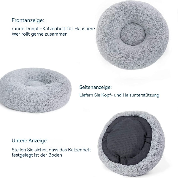 Bedsure katteseng vaskbar fluffy hund seng - kattesoveplass for KLB