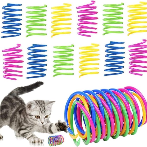 Cat Feather, 32PCS Cat Feather, Color Spiral Feather, Cat Interaction, KLB