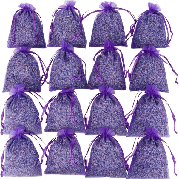 Askartelukassit kuivatuilla laventelipusseilla - huonetuoksu, 16 kpl