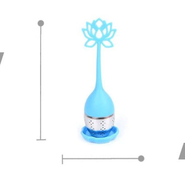 Te-infuser filterpakke med 2 te-kugler lavet af løs rustfrit stål
