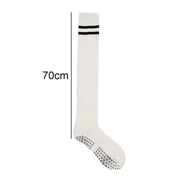 Knæhøje tåløse lange skridsikre sokker - Anti-Slip Hvid KLB