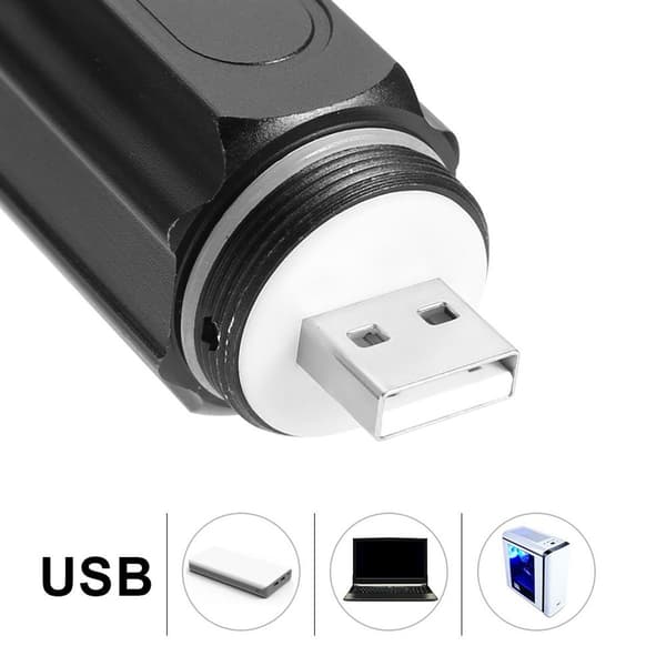 Mini LED-taskulamppu, vedenpitävä, 4 tilaa, zoomaava taskulamppu KLB