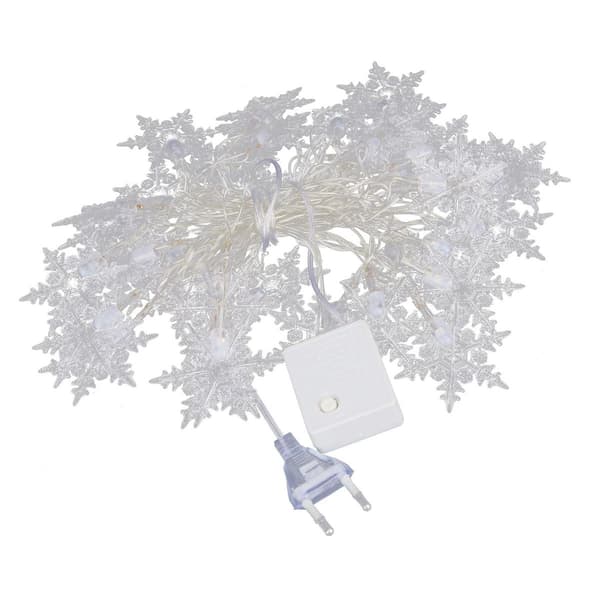 40LED plug-in snøfnugg utendørs fe-lys med 8 moduser for KLB