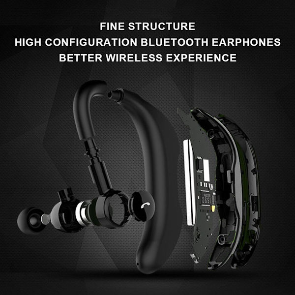 Bluetooth V5.0 Headset, Trådløse øretelefoner til Grå