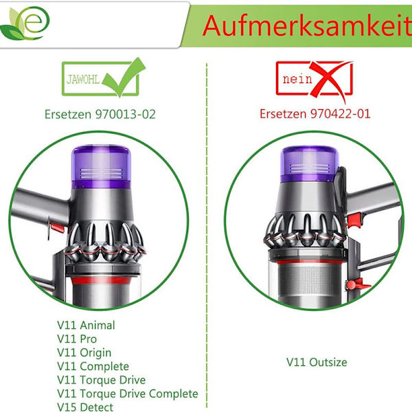 V11-suodatin Dysonille, 3 kappaleen vaihtosuodatin Dyson V11 -pestävä suodatin