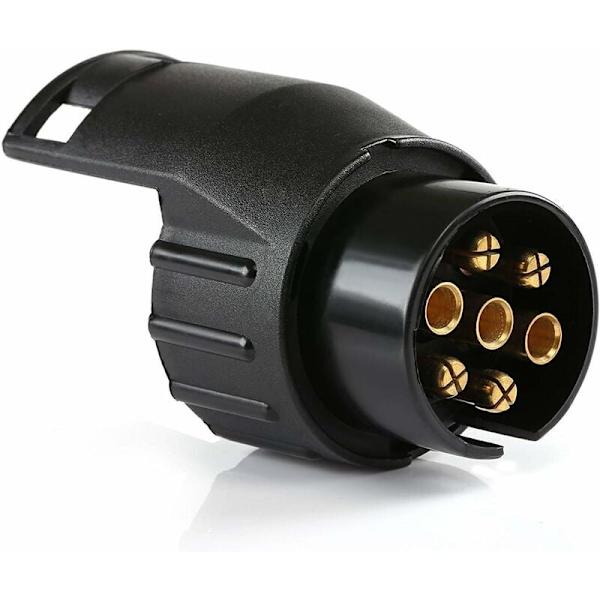 Trailer Stikadapter, Universal Tilbehør, Vandtæt 7 Pin til 13 Pin Trækadapter Kompatibel med Bil og Lastbil,T-Audace KLB