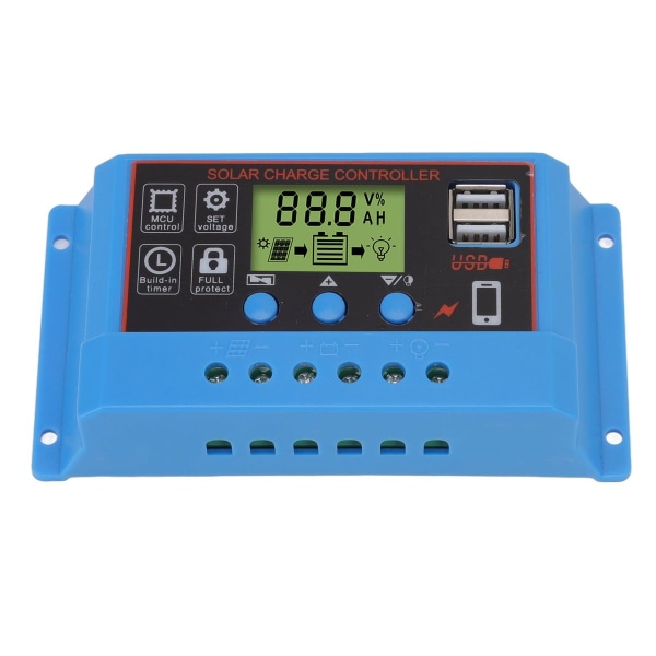 12V 24V solcelleladeregulator LCD-display solpanel KLB