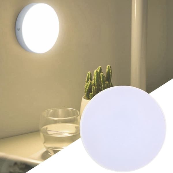 USB-drevet LED-nattlys, berøringssensorlampe med magnet KLB