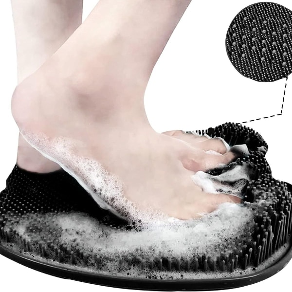 Fot Scrubber Dusch Större Bad Massage Pad, Silikon Sugkopp