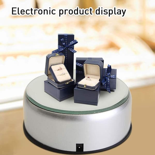 LED lys coaster til glasblok stemningslys roterende base farverig KLB