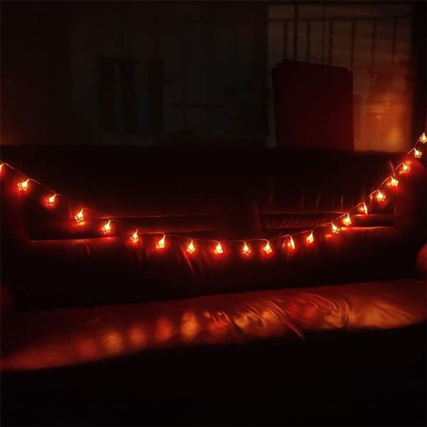3D Thanksgiving Dekorationer Lönnljus 3 Meter 30 LED KLB