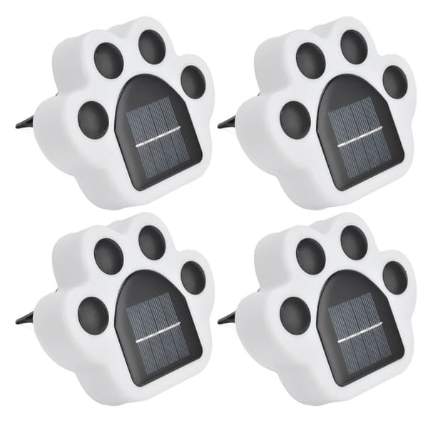 4PCS LED solcellelys poteform begravet lampe med jordplugg KLB