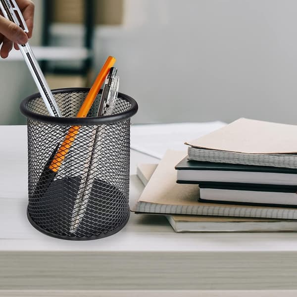Mesh Blyantsholder Skrivebordsarrangør - Multifunktionel Pen