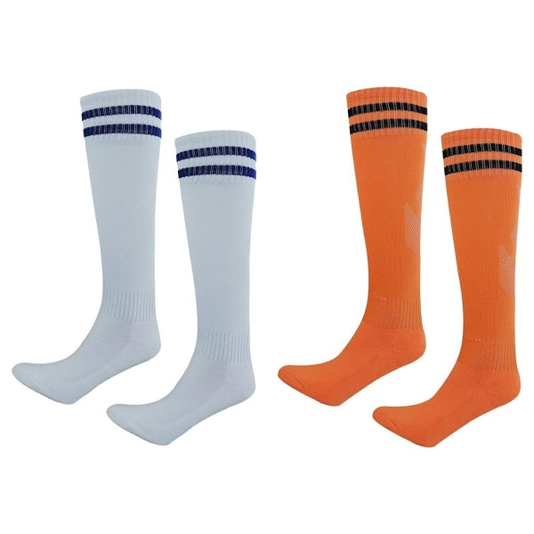 Lättviktsdämpande strumpor - herrmodeller vit & blå + orange & svart KLB