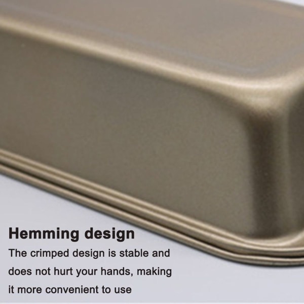 Rektangulär brödform Non-Stick Cake Baking Molds Toast Set om 2 KLB
