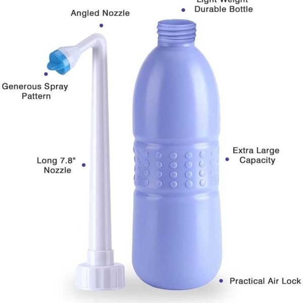 Bärbar Bidé Spray Resor Toalett Dusch Toalett Handhållen Device Hand Personal Hygiene KLB