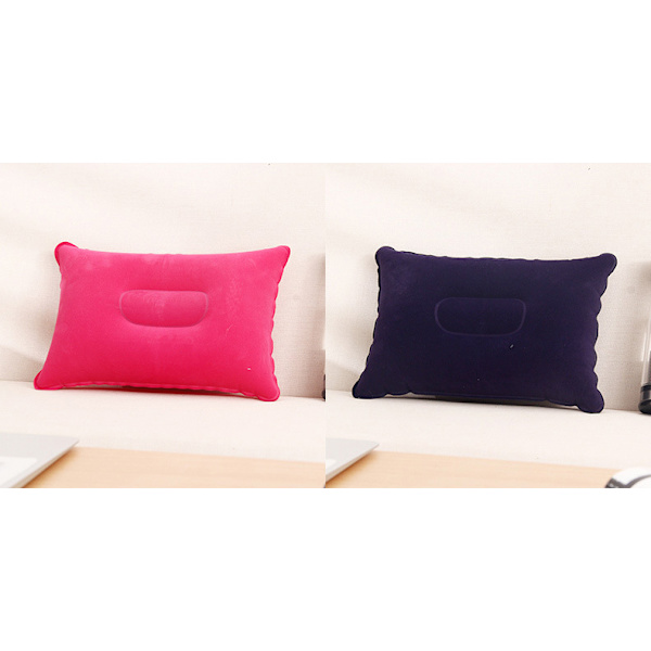2 x röd uppblåsbar kudde camping rese mjuk uppblåsbar 22*34cm KLB