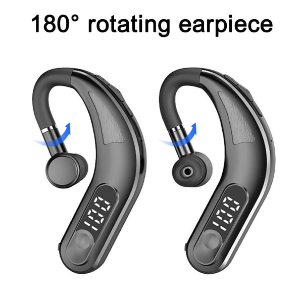 Bluetooth-headset V5.2 Bluetooth-øretelefoner med mikrofon sort