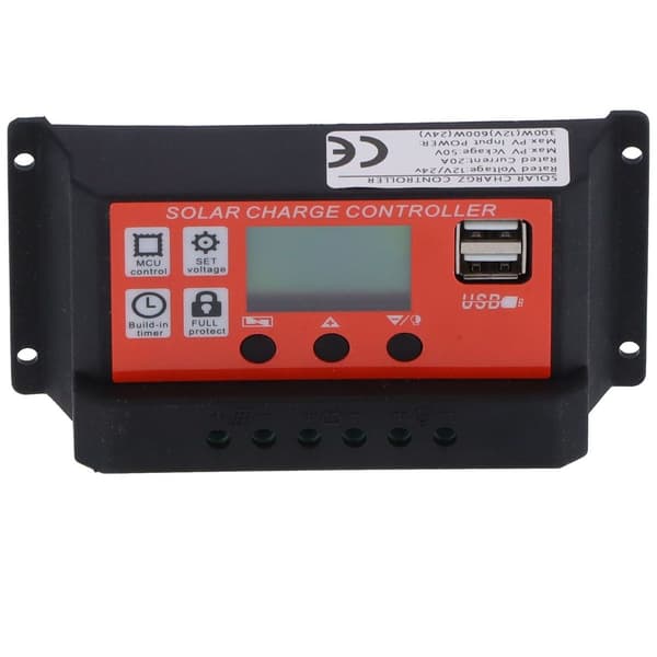 20A 12V 24V PWM solcellelader intelligent LCD-lading KLB