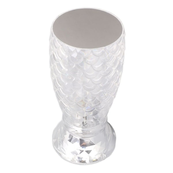 Krystall lampe RGB 16 farger justerbar fiskeskall touch KLB