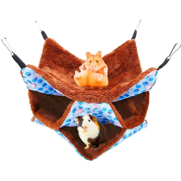 Lille dyreseng hamster, lille dyrehus rede, kæledyr blå kanin KLB