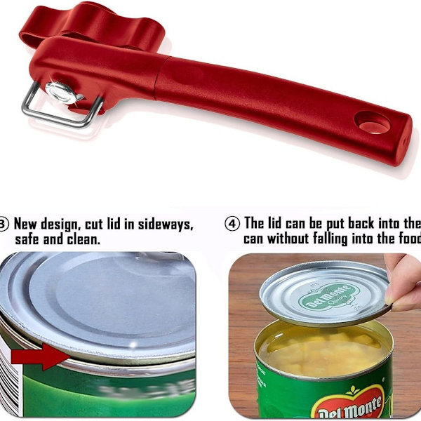 Sikker dåseåbner, rustfrit stål ergonomisk KLB