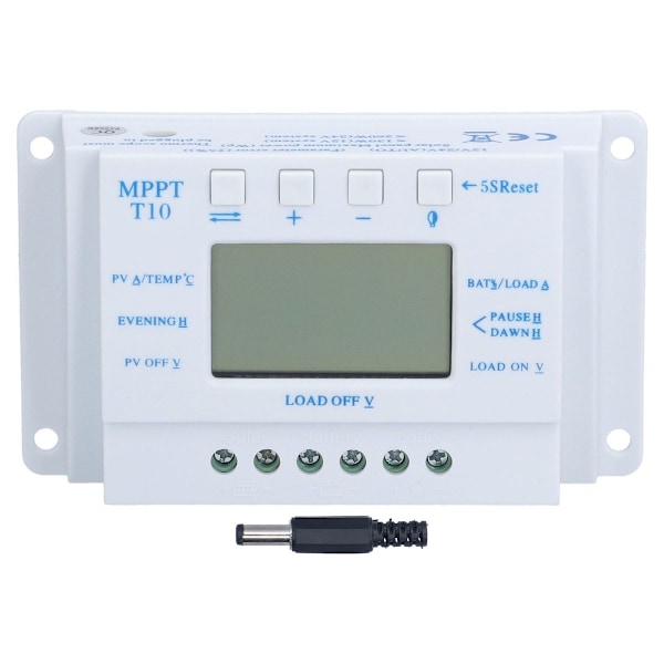 10A 12/24V MPPT PWM aurinkolataussäädin LCD-näytöllä KLB