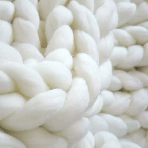 Paksun neuleen ruudullinen paksu neuleen neulottu ruudullinen käsin kudottu karkea villa sohvapeitto Paksun villa ruudullinen ruudullinen 80X100,Beige KLB