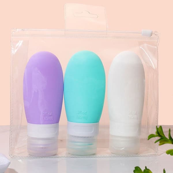 4-pack silikagel sub-fyllning bärbar kosmetisk sub-fyllning grön 60ml KLB