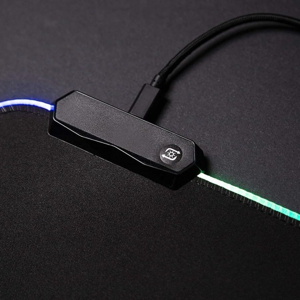 RGB Gaming Mouse Pad - 340 x 245 x 3mm LED Musemåtte med