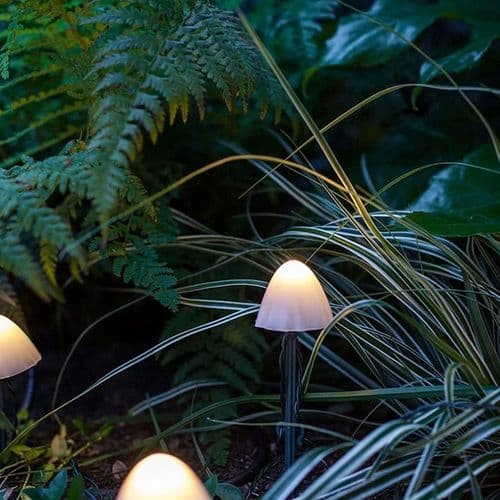 Solcelled fe-lys utendørs, LED solcellelys soppstrenglys vanntett