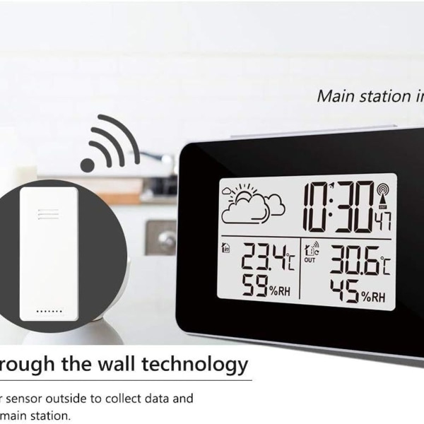 Wireless Weather Station Digital Weather Station Indoor and Outdoor Weather Station