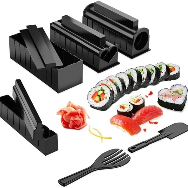 Sushi Maker Kit 10 kpl Täydellinen sushin valmistussarja DIY Set aloittelijoille KLB