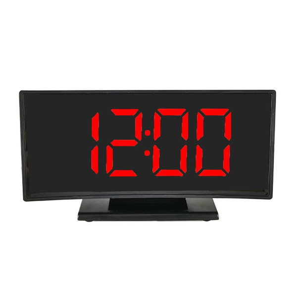 Storskärm LED digital väckarklocka med elektronisk klockdisplay i rött