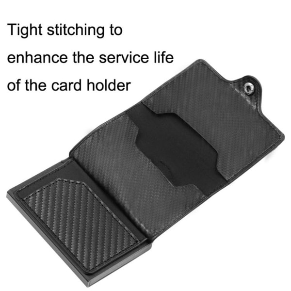 FY2108 Tracker plånbok metallkorthållare för Air Tag-Crazy Horse (blå)