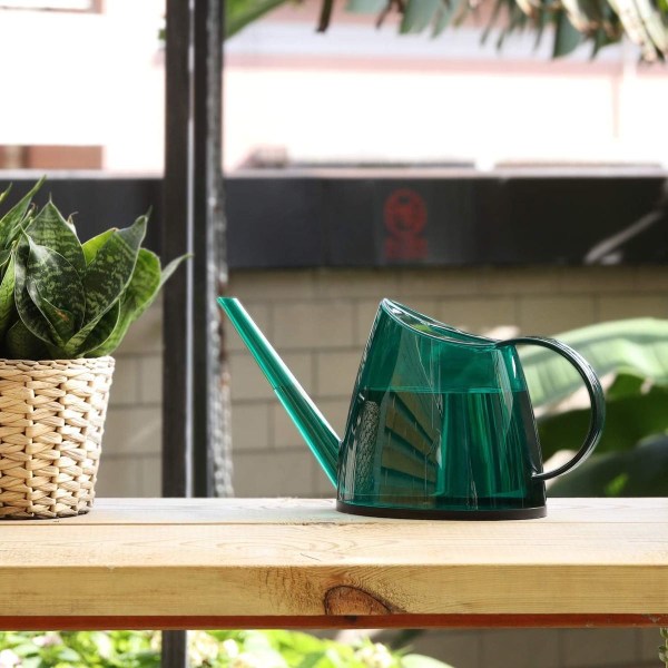Arrosoir 1,4L med lang tud i plast, Arrosoir moderne med håndtag til