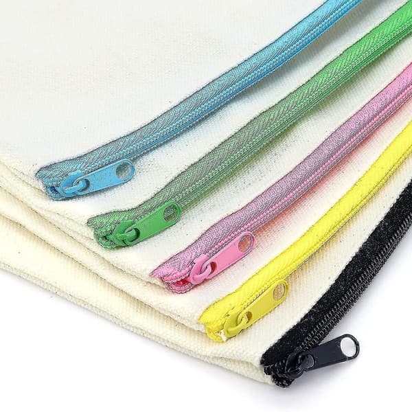 20 stk tomme lerretsposer med glidelås Multipurpose Canvas KLB
