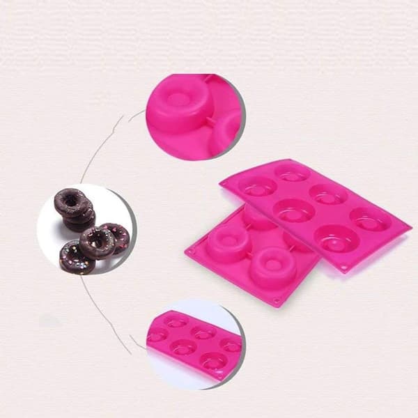 Cavity silikone donutforme sæt med 2 non-stick bageforme til producenter KLB