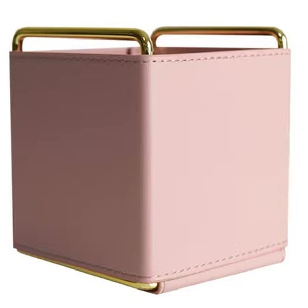 Läderpennhållare, pennkopp och arrangör för Essential Pink