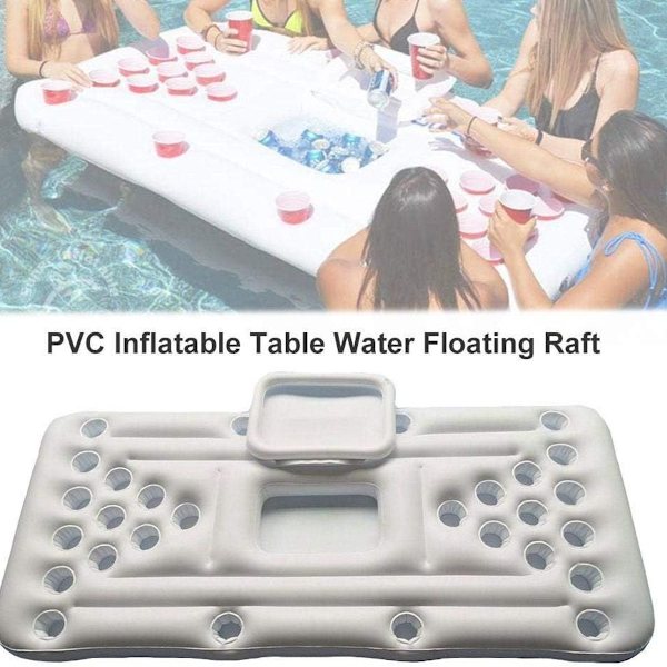 Beer Pong Luftmadras, Pool Pong Luftmadrasser Oppustelig Beer Pong Pool med KLB