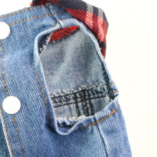 Hundkläder Hund Denimjacka Cool Blå Denimrock Liten Medium XL