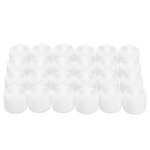 24 stk LED stearinlys, elektronisk simuleringsdekorasjon KLB