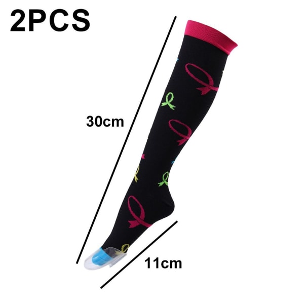 Atletiske elastiske kompressionsstrømper Sygeplejerske Leggings Lang Style 2 KLB