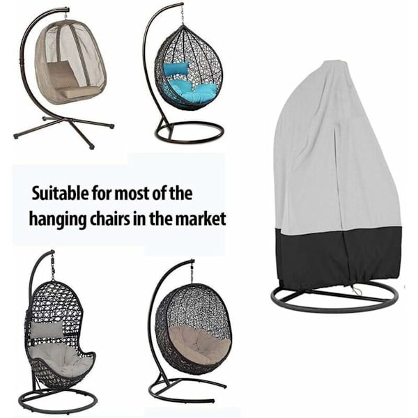 Vanntett hengekøyestol møbeltrekk laget av 210D polyester PVC - For Egg Chair