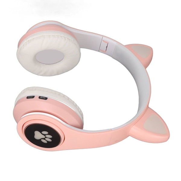 Lysende katteøre Bluetooth-hodetelefoner Bass Foldable Wireless KLB
